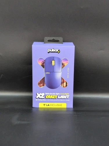 Pulsar X2 CrazyLight Mini Wireless Gaming Mouse LA Limited Edition Purple