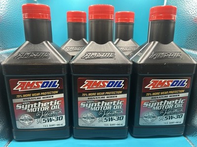 5 Pack AMSOIL Signature Series 5W-30 Synthetic Motor Oil - 1 US Quart - 946 ml