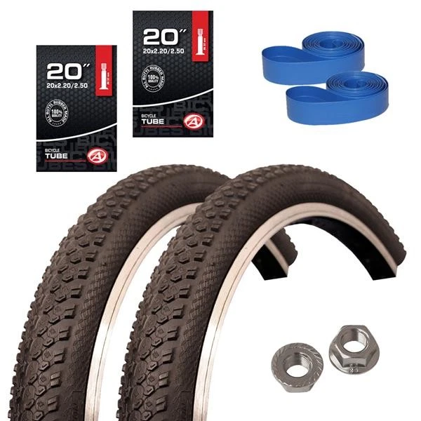 20 Zoll Kompletträder Laufrad Set für Anhänger Moped Fahrrad Karren Lastenräder - Bild 3 von 4