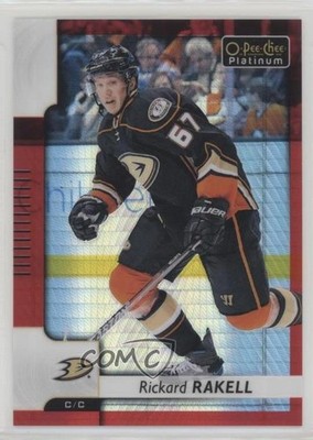 2017-18 O-Pee-Chee Platinum Red Prism 75/199 Rickard Rakell #96 i9l
