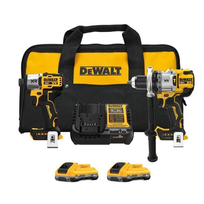 #ad DEWALT 20V MAX Lithium Ion Cordless 2 Tool Combo Kit with 2 4.0 Ah Batteries $299.95