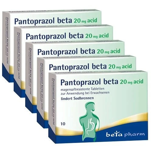 BETAPHARM ARZNEIMITTEL GMBH Pantoprazol Beta 20 mg Acid Magensaftres.tabletten (5x10st) 5 St