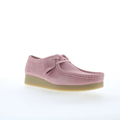 Clarks Wallabee EVOSh tap pour femmes en suede rose - Photo 1/4