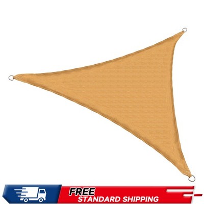 Sun Shade Sail 12' x 12' x 12' Triangle Shading Canopy Sand Outdoor Garden Yard