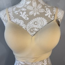 Truekind Supportive Comfort Wireless Shaping Bra / Large / Biege / NEW NWT