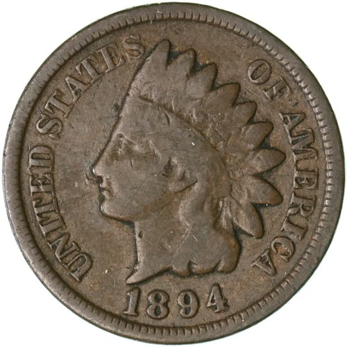 1894 Indian Head Cent — photo from another recent sale