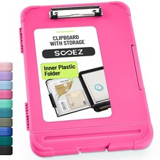 Sooez Reinforced Storage Clipboard, Pen Holder, Heavy Duty, 8.5x11 Letter/A4
