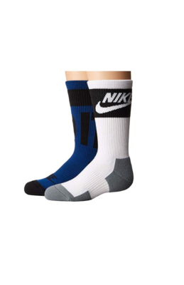 Nike Unisex Pair Pack Graphic Crew Socks Large SX5770-937