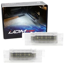 White Full LED Door Step Courtesy Lights For Dodge Challenger Maserati Alfa Fiat