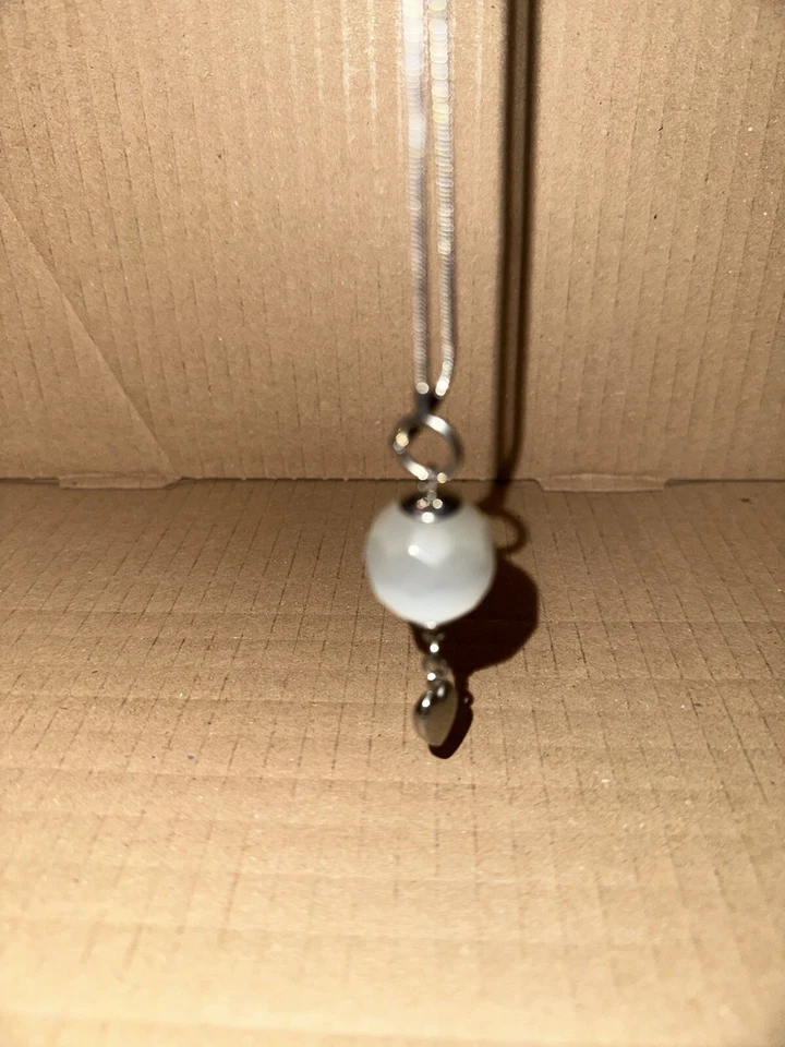 Leonardo Halskette Damen 80 cm Weiß/ Silber aus Sammlung - Super Schön - Bild 3 von 4