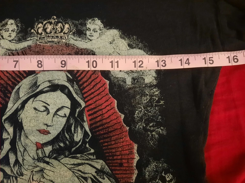 Seven Deadly Brand Womens Longsleeve Top Black Fitted Mary Die Pretty - Image 3 of 3