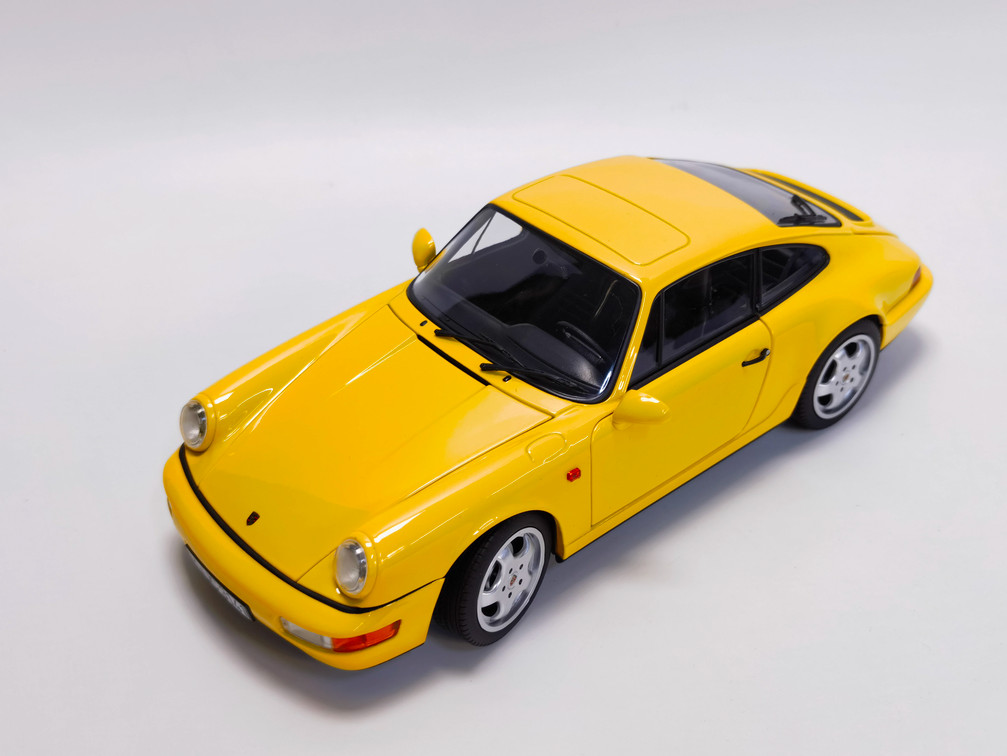 NOREV 1:18 Yellow Porsche 911 Carrera 4 964 Alloy Car Model