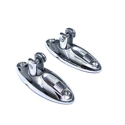 Boat Bimini Top Quick Release Swivel Hinge Deck side mount Stainless Steel 2 pcs