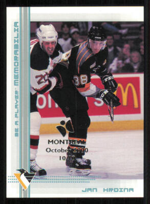 2000-01 BAP Memorabilia Montreal Olympic Stadium Show #216 Jan Hrdina /10