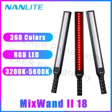 New Nanlite MixWand II 18 RGB LED 360 Colors Painting Video Light Tube Lighting