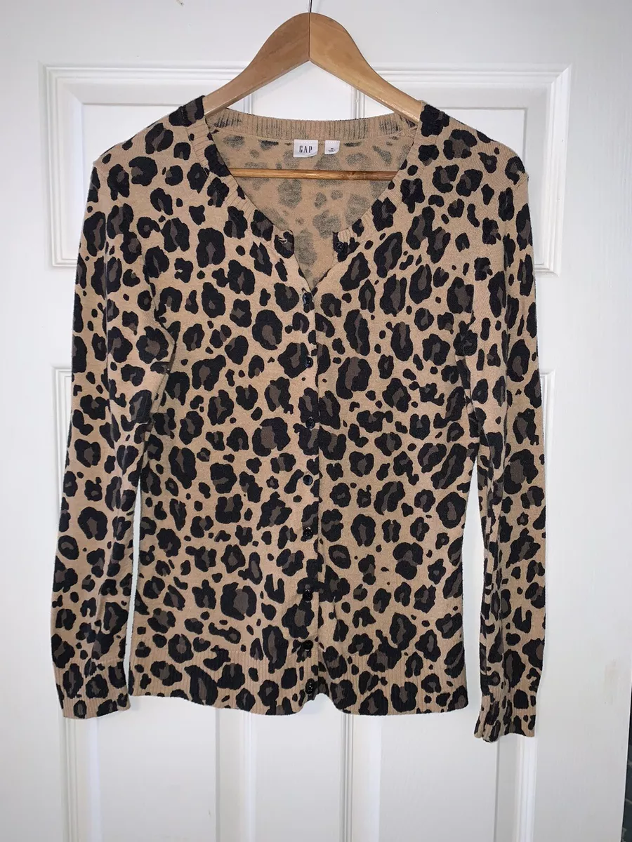 Gap clearance leopard cardigan
