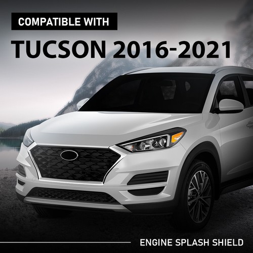 Fit For 2016-2021 Hyundai Tucson Front Engine Splash Shield Guard Under Cover - Picture 12 of 12