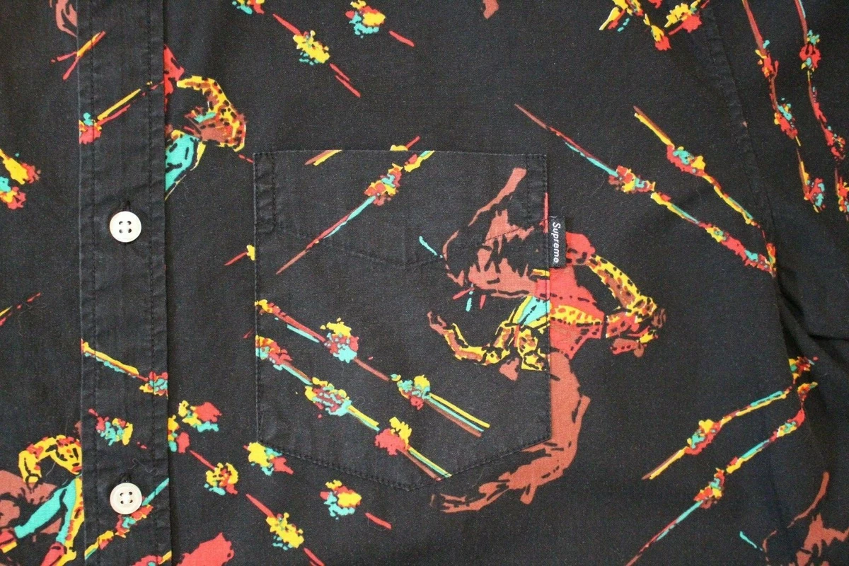 Supreme Matador Shirt Black SS13 Size XL Short Sleeve Button Up Bull Fighter
