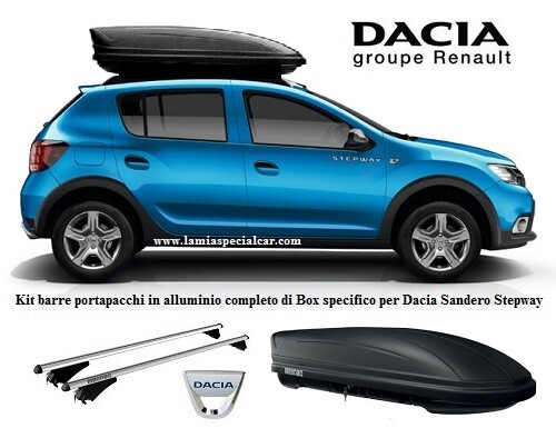 Apline Compatibile Con Dacia Sandero Stepway 2 2012-2020 Fly Model Barre Tetto Portapacchi Auto Barre Portatutto Grigo Alluminio 2 Barre - 3