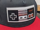 Nintendo NES Controller Snapback Adjustable Flat Bill Baseball Cap Black Red — photo 6