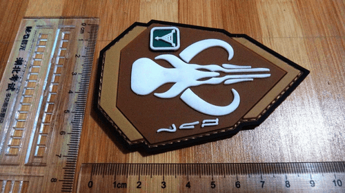 STAR WARS BOBA FETT MANDALORIAN BANTHA SKULL 3D TACTICAL PVC RUBBER PATCH - Bild 5 von 6