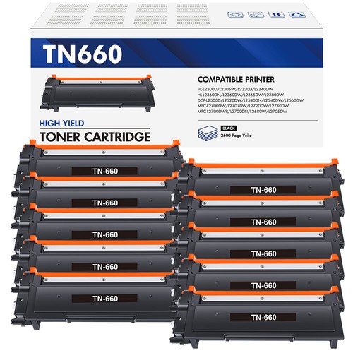 4 Toner Alta Resa 2600 Pagine 4 Toner TN660 Compatibili Ad Alta Resa Per Stampanti Brother - Per MFC-L2700DW, HL-L2300D, L2360DW Tamburo Brother Mfc L2710dn - Foto 4