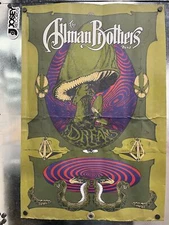 The Allman Brothers Band Dreams Promo Poster 1989 by Polydor (Rare)