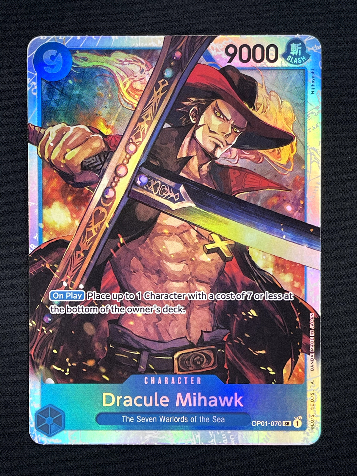 One Piece Card Game Dracule Mihawk OP01-070 SR PRB-01 Premium Booster - The Best
