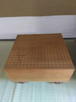Go Board Japanese Vintage with 4 legs Igo goban 45cm × 45cm × 30cm