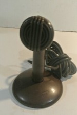 Vintage 1940's Astatic Model  200 Brown Bullet Microphone - Untested - WWII Era