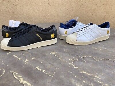 Adidas Bathing Ape Undefeated Superstar 80s 9.5 PACK black Adidas Bathing Ape Undefeated Superstar 80s 9.5 PACK black