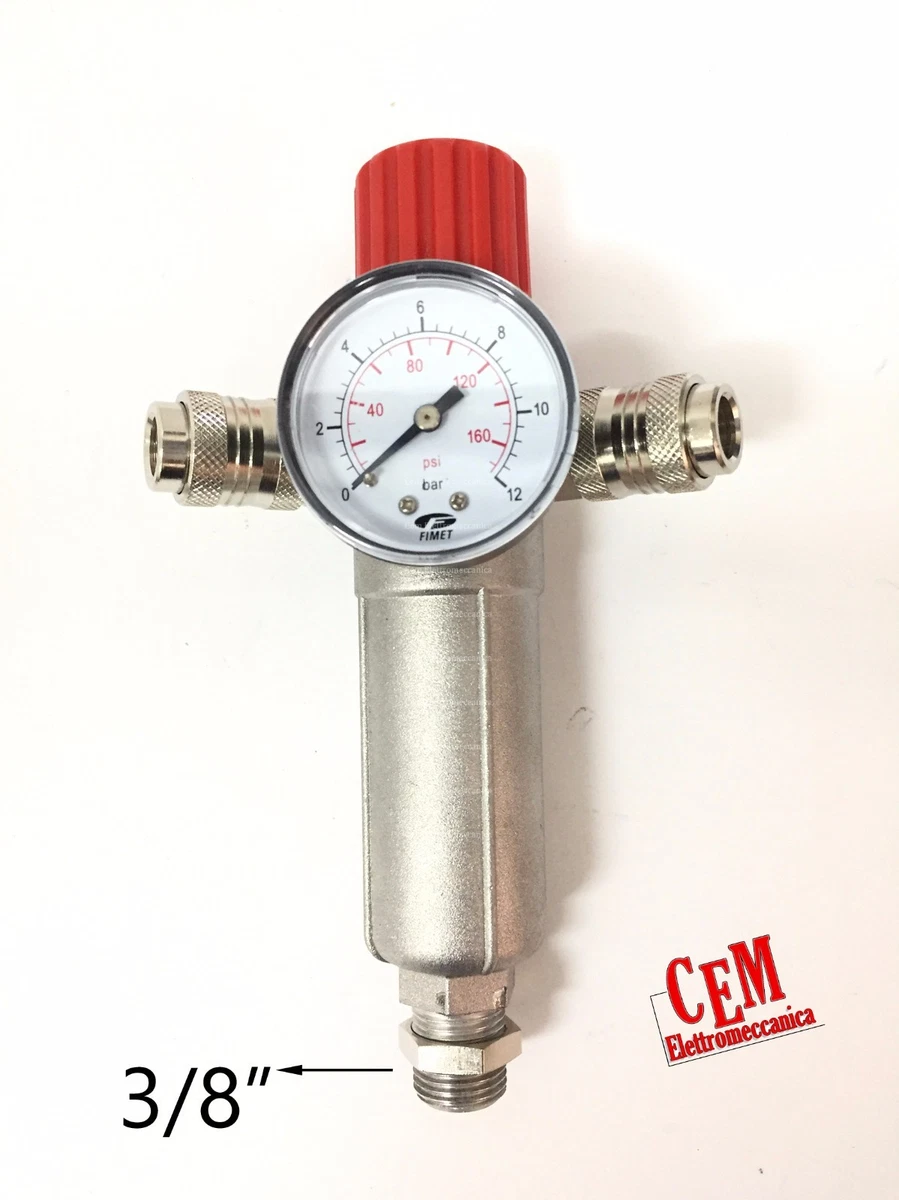 Kit Regolatore Compressore Aria 150 PSI - Con Manometro - Nuovo