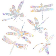 4 Sheets Anti Collision Window Clings, Window Decals to Prevent Bird dragonfly