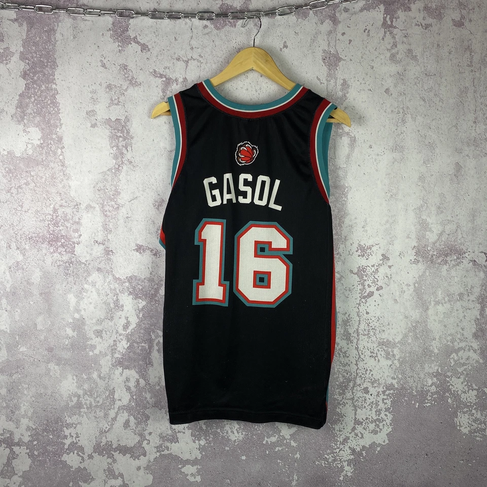 Vintage 90s Champion Memphis Grizzlies NBA Jersey Rare Pau GASOL Basketball Men - Image 2 of 4