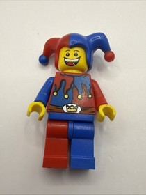 Lego 7079 Jester Minifigure cas403a Retired Clown Midevil Castle Knights