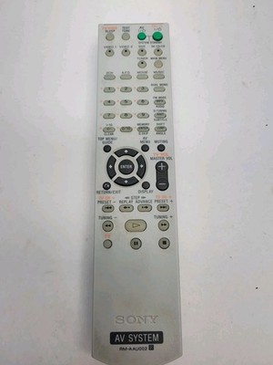 Sony AV System Remote Control RM-AAU002 Original Vintage Electonics Authentic
