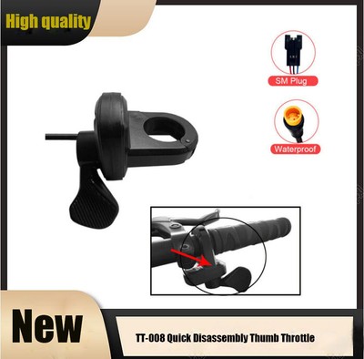 TT-008 Quick Disassembly Thumb Throttle 12V-72V Ebike SM Waterproof Plug Parts