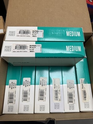 Powis Parker Fastback 8.5'' 8-1/2'' Black MEDIUM 12 Boxes (1200 strips) #M001