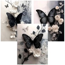 Benjenes 3Pcs Butterfly Diamond Art Kits for Adults, 12x16in 30x40cm , MZ1703