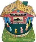 Vintage Mattel Farmer in the Dell Toy #503 Tin Wind-Up Music Box 1953 WORKS 100%
