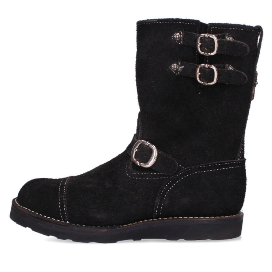 Chrome Hearts Boss Double Gun Slinger Strap Suede Leather Engineer BOOTS Used ac thumbnail 2