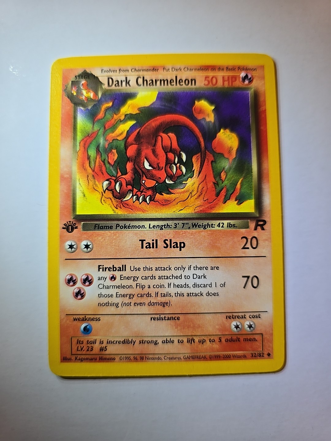 Dark Charmeleon 32/82 Pokemon TCG 1st Edition Team Rocket NM Vintage 2000 Card