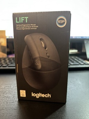 Logitech Lift Left Vertical Ergonomic Wirless Mouse Graphite 910-006467