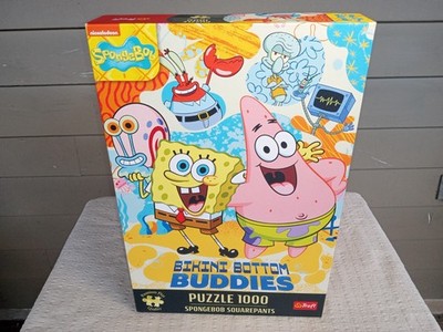 Trefl  SpongeBob Squarepants Bikini Bottom Buddies  1000 Piece Jigsaw Puzzle New