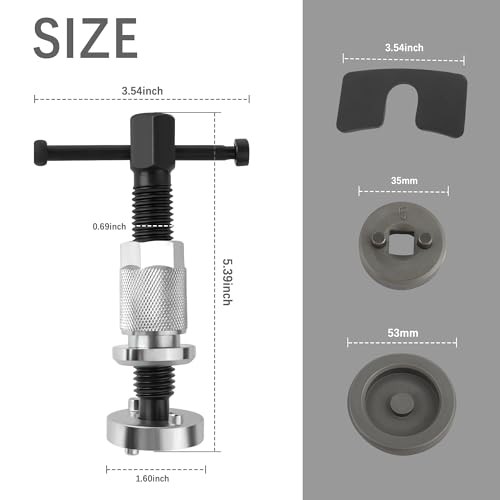 5PCS Brake Caliper Compression Tool Set,Chrome-Plated Steel Brake Caliper Tool 