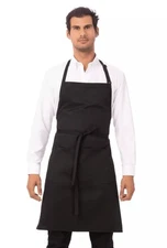 Brand New Unisex Butcher Apron Black One Size 34” X 24” By Chef Works