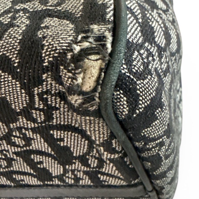 Christian Dior Vintage Black Trotter Boston Bag thumbnail 11