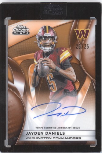 2025 Topps Chrome Jayden Daniels Chrome Autographs (RAW)