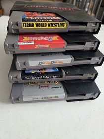 Nintendo NES Konvolut 5 Spiele Wrestling Castlevania Isolated Warrior PAL B