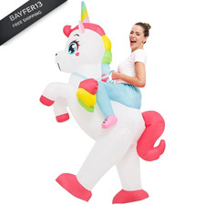 JUROSAICA Inflatable Unicorn Costume Adult Ride On Adult, Adult 5.2-6ft 